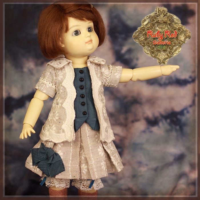 Autumn Suit Top & Skirt for 11.5" Bleuette Doll (EC0058B)