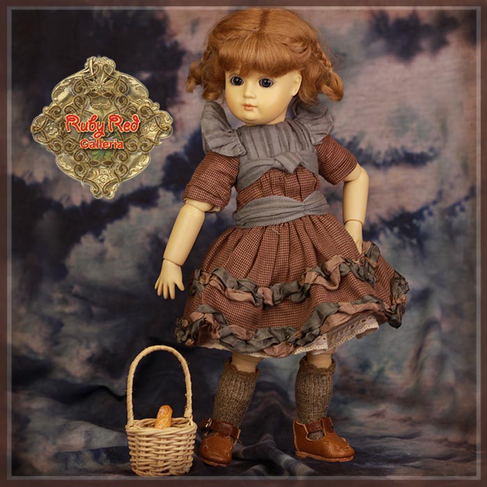 Autumn Checked Outfit for 11.5" Bleuette Doll (EC0059A)