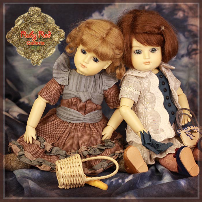 Autumn Checked Outfit for 11.5" Bleuette Doll (EC0059A)