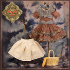Autumn Checked Dress for 11.5" Bleuette Doll (EC0059B)
