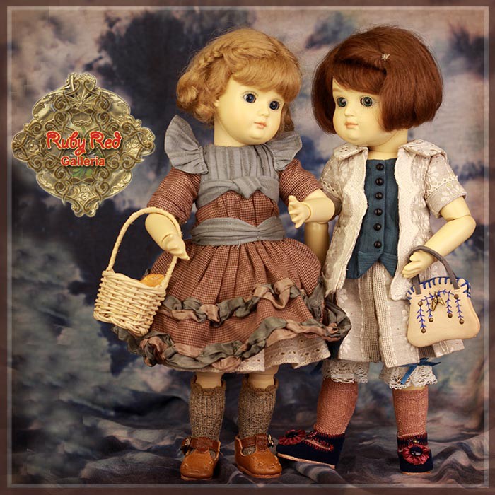 Autumn Checked Dress for 11.5" Bleuette Doll (EC0059B)