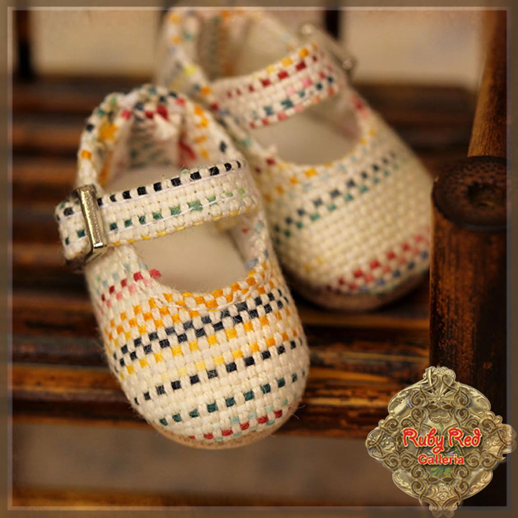 Colorful Fabric Maryjane for 8" Dolls (HH0017A)