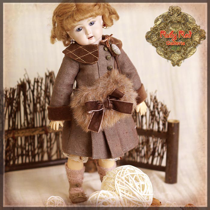 Brown Winter Outfit for 11.5" Bleuette Doll (EC0060A)