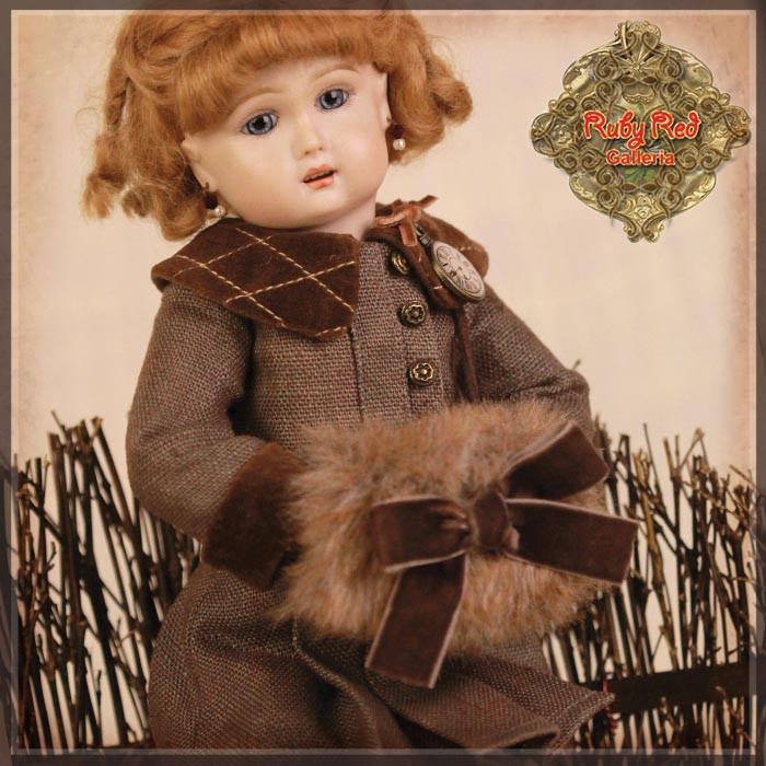 Brown Winter Outfit for 11.5" Bleuette Doll (EC0060A)