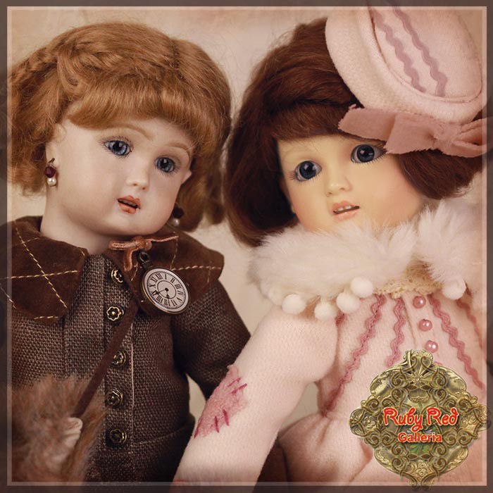 Brown Winter Dress for 11.5" Bleuette Doll (EC0060B)