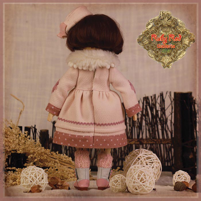 Pink Winter Outfit for 11.5" Bleuette Doll (EC0061A)