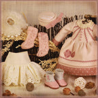 Pink Winter Outfit for 11.5" Bleuette Doll (EC0061A)