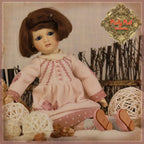 Pink Winter Dress for 11.5" Bleuette Doll (EC0061B)