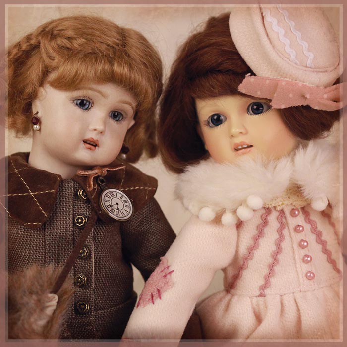 Pink Winter Dress for 11.5" Bleuette Doll (EC0061B)