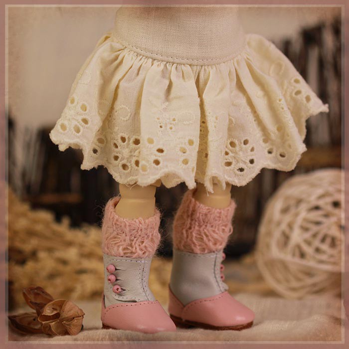 Pink Winter Dress for 11.5" Bleuette Doll (EC0061B)