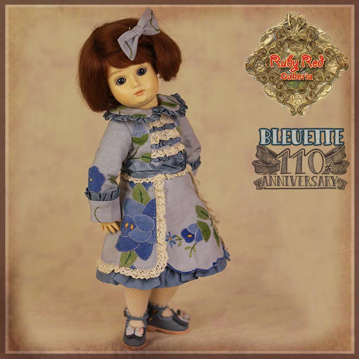 Blue Dress Gift Set for 11.5" Bleuette Doll (EC0062A)