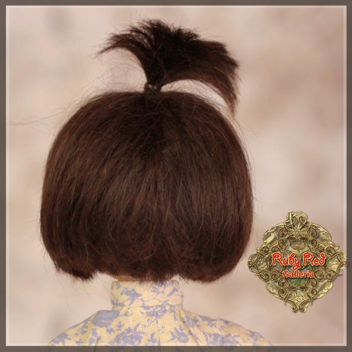 Black Mohair Wig for 8" Dolls (HD0004A)