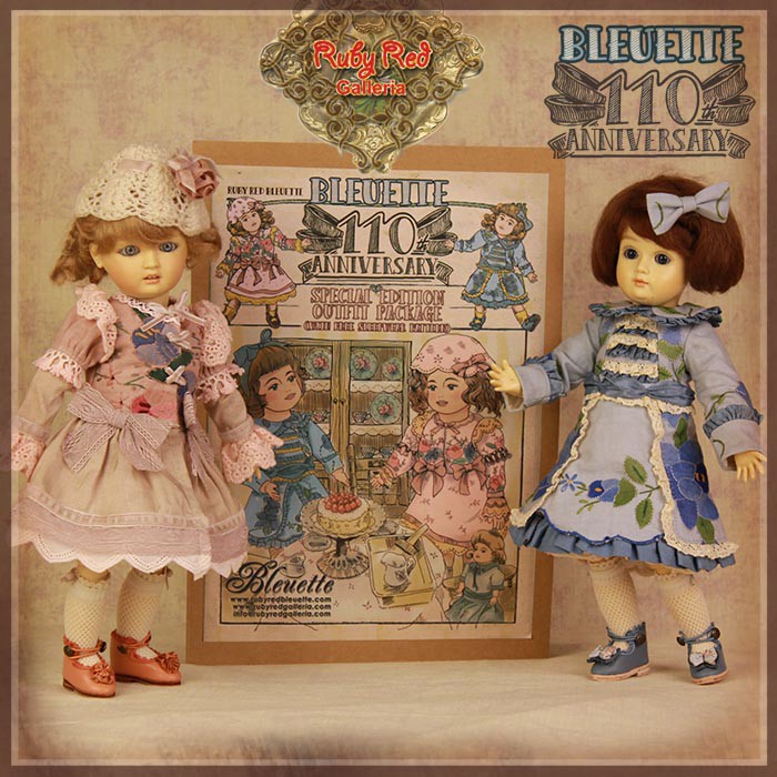 Blue Dress Gift Set for 11.5" Bleuette Doll (EC0062A)