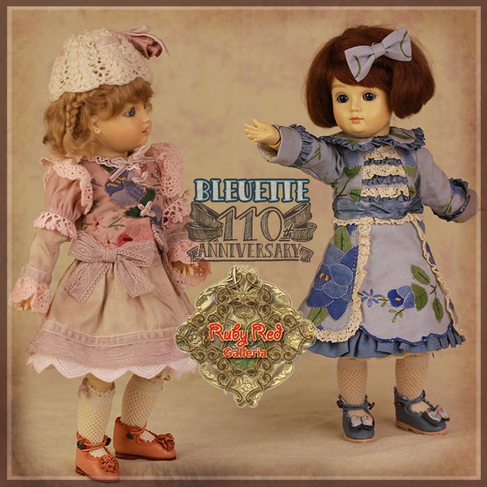 Blue Dress Gift Set for 11.5" Bleuette Doll (EC0062A)