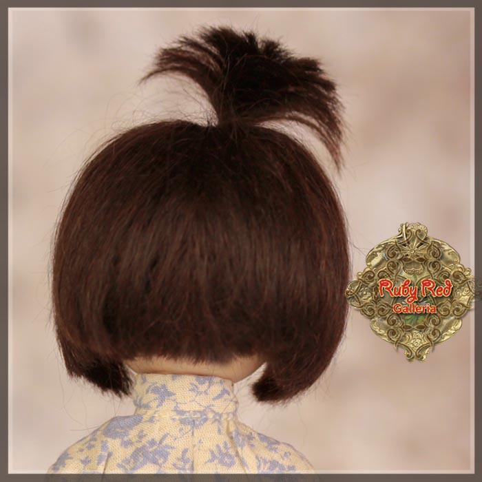 Black Mohair Wig for 8" Dolls (HD0004A)