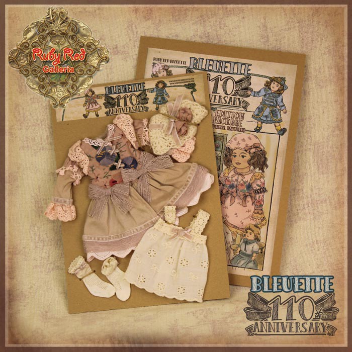 Pink Dress Gift Set for 11.5" Bleuette Doll (EC0063A)