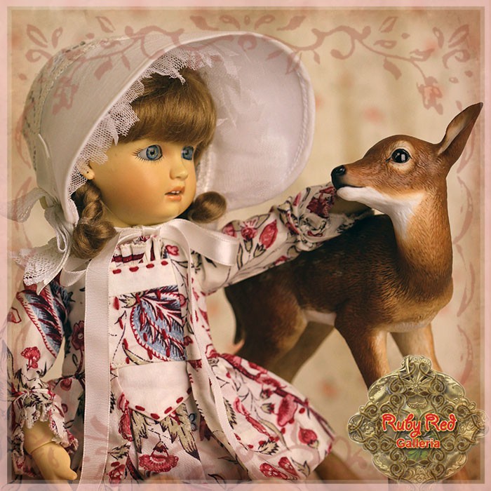 Printed Spring Outfit for 11.5" Bleuette Doll (EC0064A)