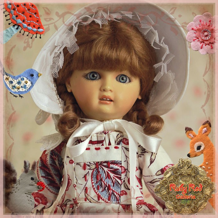 Printed Spring Dress for Bleuette for 11.5" Doll (EC0064B)