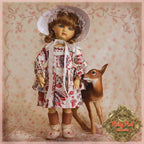 Printed Spring Dress for Bleuette for 11.5" Doll (EC0064B)