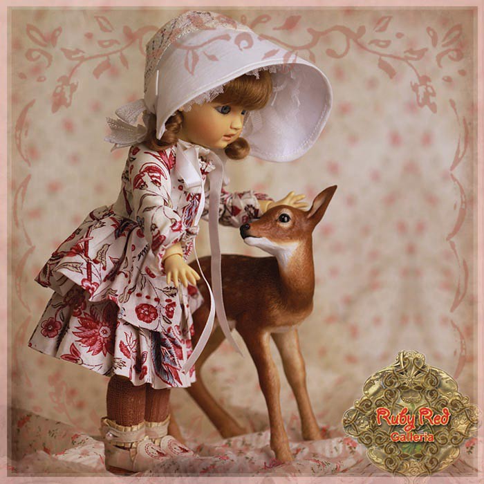 Printed Spring Dress for Bleuette for 11.5" Doll (EC0064B)