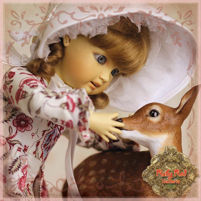 Printed Spring Dress for Bleuette for 11.5" Doll (EC0064B)
