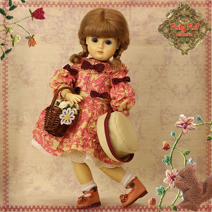 Orange Summer Outfit for 11.5" Bleuette Doll (EC0065A)