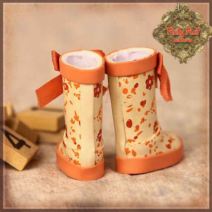 Orange Rainboots for 8" Dolls (HH0018A)