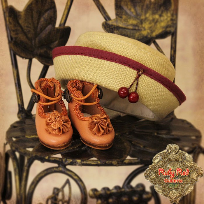 Orange Summer Outfit for 11.5" Bleuette Doll (EC0065A)