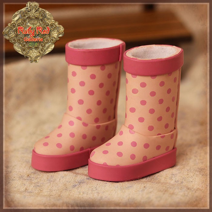 Pink Rainboots for 8" Dolls (HH0019A)