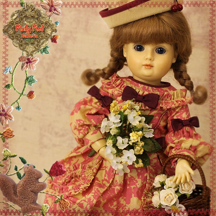 Orange Summer Dress for 11.5" Bleuette Doll (EC0065B)