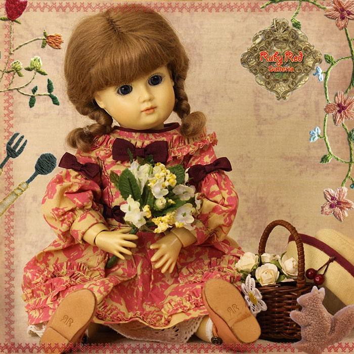 Orange Summer Dress for 11.5" Bleuette Doll (EC0065B)