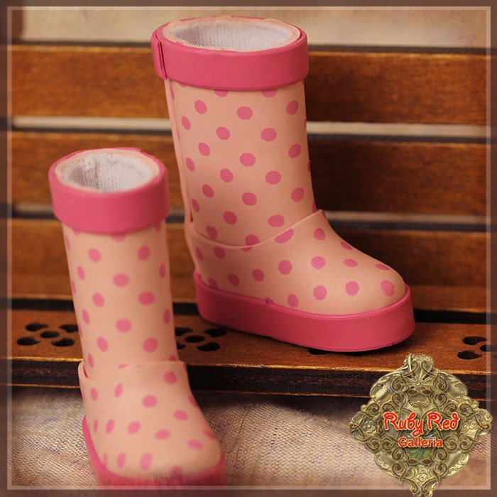 Pink Rainboots for 8" Dolls (HH0019A)