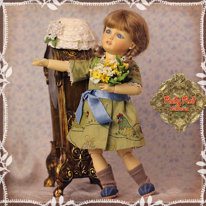 Green Autumn Outfit for 11.5" Bleuette Doll (EC0066A)