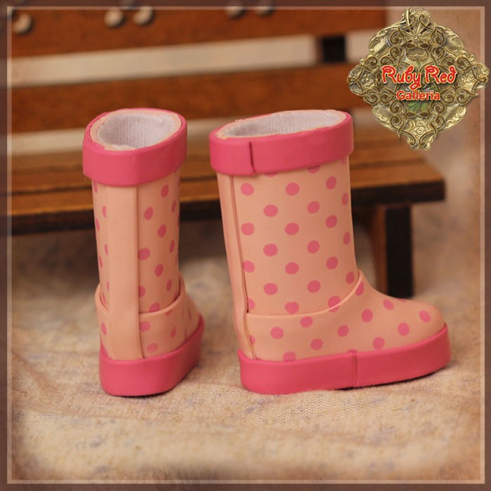 Pink Rainboots for 8" Dolls (HH0019A)