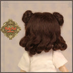 Black Mohair Wig for 8" Dolls (HD0005A)