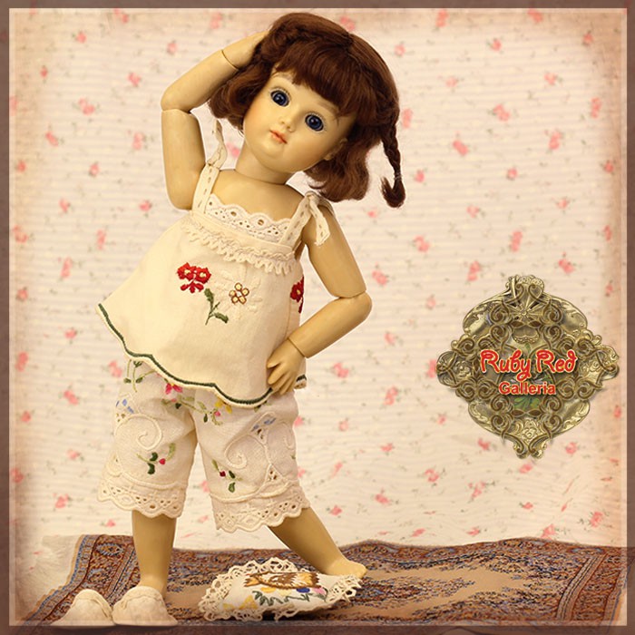 Embroidered Sleepwear Set for 11.5" Bleuette Doll (EC0067A)