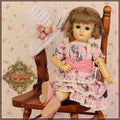 Pink Printed Lace Outfit for 11.5" Bleuette Doll (EC0070A)