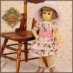 Pink Printed Lace Outfit for 11.5" Bleuette Doll (EC0070A)