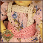 Pink Printed Lace Outfit for 11.5" Bleuette Doll (EC0070A)