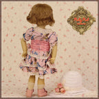 Pink Printed Lace Outfit for 11.5" Bleuette Doll (EC0070A)
