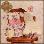 Pink Printed Lace Outfit for 11.5" Bleuette Doll (EC0070A)
