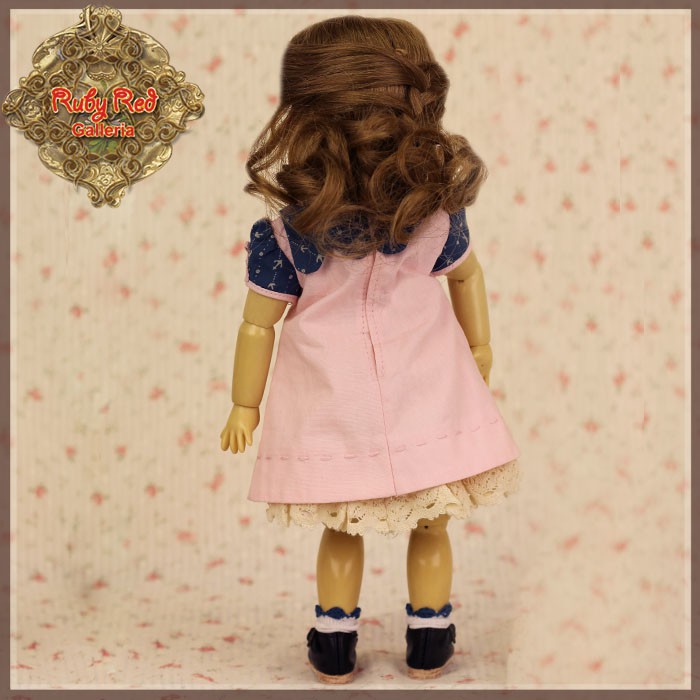 Short Sleeve Pink Dress Outfit for 11.5" Bleuette Doll (EC0071A)