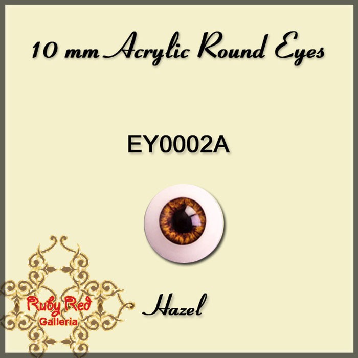 10mm Hazel Misty Acrylic Eyes (EY0002A)