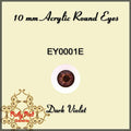 10mm Dark Violet Round Acrylic Eyes (EY0001E)