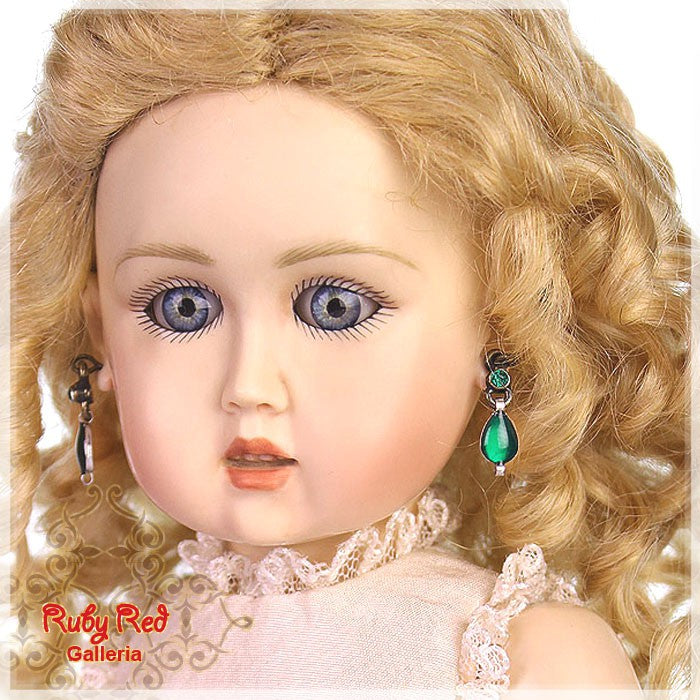 Green Antique Earrings for11.5" Bleuette Doll (EE0010A)