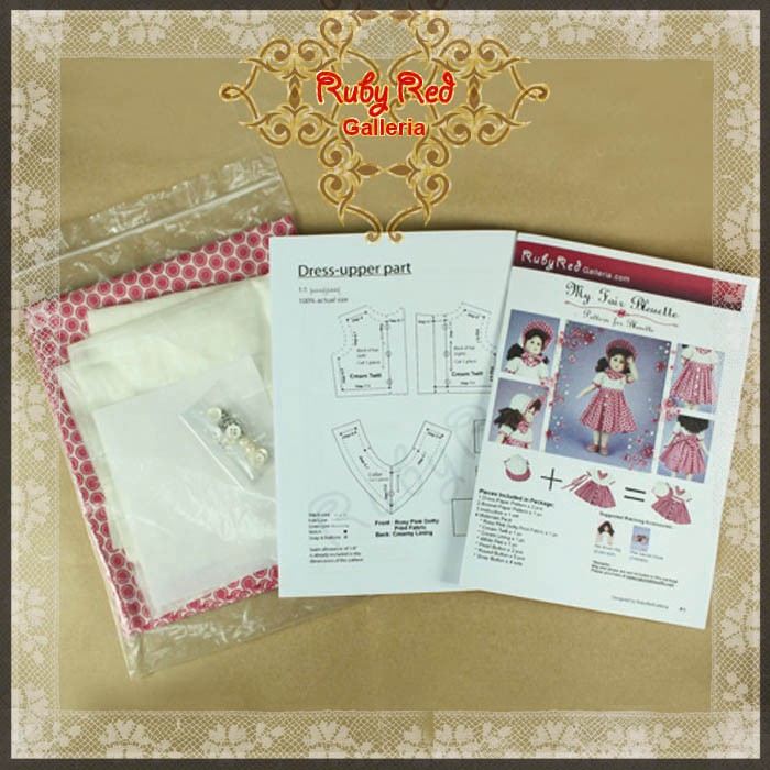 My Fair Bleuette Pattern Package for 11.5" Bleuette Doll (EP0001A)