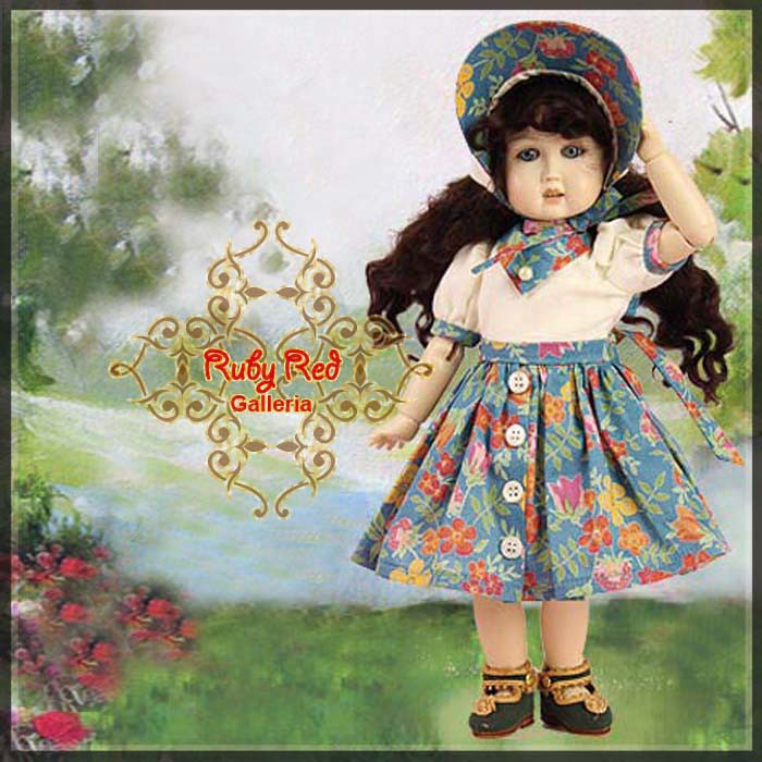 My Floral Bleuette Pattern Package for 11.5" Bleuette Doll (EP0001B)