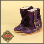 Purple Boots with Embroidery for 11.5" Bleuette Doll (EH0043A)