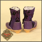 Purple Boots with Embroidery for 11.5" Bleuette Doll (EH0043A)