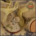 Beige Leather Boots with Embroidery for 11.5" Bleuette Doll (EH0041A)